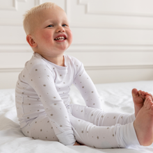 Load image into Gallery viewer, Toddler/Kids Bamboo Pajamas - Grey Star