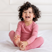 Load image into Gallery viewer, Toddler/Kids Bamboo Pajamas - Dusty Rose