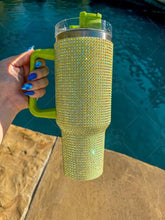 Load image into Gallery viewer, Solid Rhinestone Tumblers