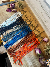 Load image into Gallery viewer, 11 options Deer Skin Leather Hoop Earrings – 11"