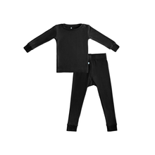 Load image into Gallery viewer, Toddler/Kids Bamboo Pajamas - Midnight Black