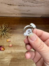 Load image into Gallery viewer, Heart Ring - Size 6 -Dahlia ring and sterling silver II