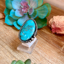 Load image into Gallery viewer, MJ Blue Turquoise Adjustable Ring