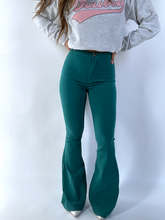 Load image into Gallery viewer, Fiona High Waisted Bell Bottom Flare Jeans - Teal