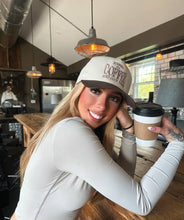 Load image into Gallery viewer, Runnin' on Coffee &amp; Good Vibes Trucker Hat