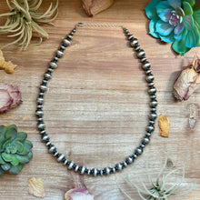 Load image into Gallery viewer, 12mm Sterling Silver Pearl Statement Necklace