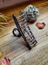 Load image into Gallery viewer, New Style - Turquoise/ faux pearl mix Hair Clips