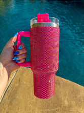 Load image into Gallery viewer, Solid Rhinestone Tumblers