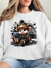 Load image into Gallery viewer, Work Hard, Moo Hard Graphic