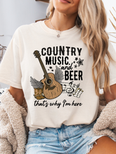 Load image into Gallery viewer, Country Music And Beer Graphic
