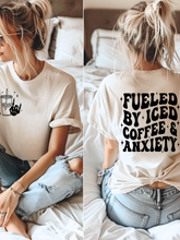 Load image into Gallery viewer, Fueled By Iced Coffee Graphic (Front &amp; Back)