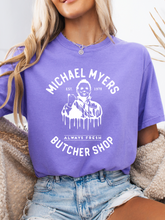 Load image into Gallery viewer, Michael Myers Butcher Shop Graphic