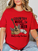 Load image into Gallery viewer, Country Music And Beer Graphic
