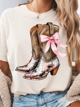 Load image into Gallery viewer, Pink Boot Scoot &amp; Boogie Graphic Tee