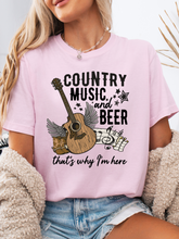 Load image into Gallery viewer, Country Music And Beer Graphic