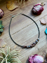Load image into Gallery viewer, 14” Wild Horse Choker – Sterling Silver Pearls