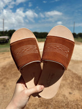 Load image into Gallery viewer, The Boot Stitch Sandal - Rust/Cream