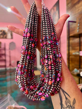 Load image into Gallery viewer, 19.5-Inch Pink Mojave-Style Turquoise &amp; Sterling Silver Pearl Necklace