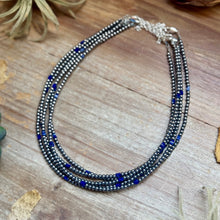 Load image into Gallery viewer, Sterling Silver Pearl &amp; Gemstone Cube Necklace — Pick Your Favorite