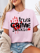 Load image into Gallery viewer, True Crime Junkie Graphic