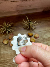 Load image into Gallery viewer, Mojave Spiny &amp; Turquoise Flower Adjustable Ring – Sterling Silver, Made in USA