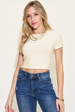 Load image into Gallery viewer, Tianna Ribbed Round Neck Short Sleeve T-Shirt