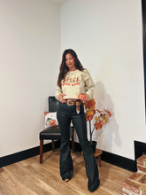 Load image into Gallery viewer, Leather Blakely High Waisted Bell Bottom Flare Jeans - Black