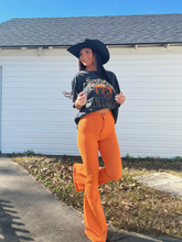 Load image into Gallery viewer, Fiona High Waisted Bell Bottom Flare Jeans - Orange