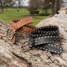Load image into Gallery viewer, The Classic Buckstitch Belt - saddle