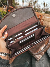 Load image into Gallery viewer, The Hazy Elva Wallet (Brown Leather ) a Haute Southern Hyde by Beth Marie Exclusive