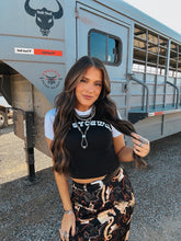 Load image into Gallery viewer, The Cowboys Lie Crop Tee