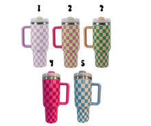 Load image into Gallery viewer, Checkered Tumblers