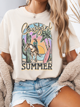 Load image into Gallery viewer, Cowgirl Summer Graphic Tee