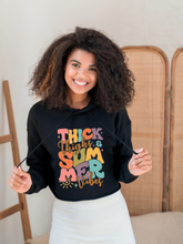 Load image into Gallery viewer, Thick Thighs And Summer Vibes Graphic