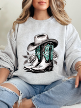 Load image into Gallery viewer, Dusty Boots Collection Grey Graphic