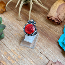 Load image into Gallery viewer, MJ Red Spiny Oyster Adjustable Ring