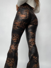 Load image into Gallery viewer, Fiona High Waisted Bell Bottom Flare Jeans - Snakeprint