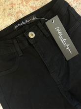 Load image into Gallery viewer, Farrah Distressed High Waisted Flares - Black