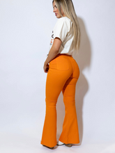 Load image into Gallery viewer, Fiona High Waisted Bell Bottom Flare Jeans - Orange