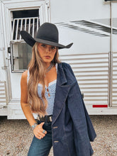 Load image into Gallery viewer, The Dark Denim Blazer - best seller