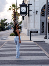 Load image into Gallery viewer, Keep Up Flare Acid/Dark Wash Jeans