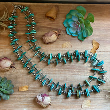 Load image into Gallery viewer, Jaci  Two-Necklace Graduated Blue-Green Turquoise Showstopper Stack