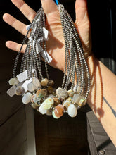 Load image into Gallery viewer, Peruvian Opal choker and Sterling Silver Pearls