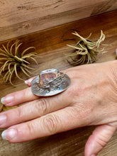 Load image into Gallery viewer, Adjustable Cowboy Hat Ring – Kingman Turquoise, Navajo Handmade by Robby Manuelito