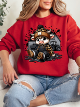Load image into Gallery viewer, Work Hard, Moo Hard Graphic