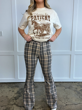 Load image into Gallery viewer, Gretchen Fiona High Waisted Plaid Flare Jeans