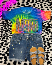 Load image into Gallery viewer, Mini Checkered On Tie Dye Tee
