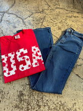 Load image into Gallery viewer, All American Flare Bundle (1 Fiona Flares + 1 Graphic Tee)