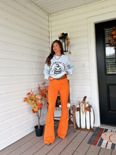 Load image into Gallery viewer, Fiona High Waisted Bell Bottom Flare Jeans - Orange