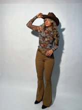 Load image into Gallery viewer, Fiona High Waisted Bell Bottom Flare Jeans - Mocha